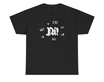 Rycerze, którzy mówią Ni! | Python Inspired | Ni! | Koszulka unisex z grubej bawełny