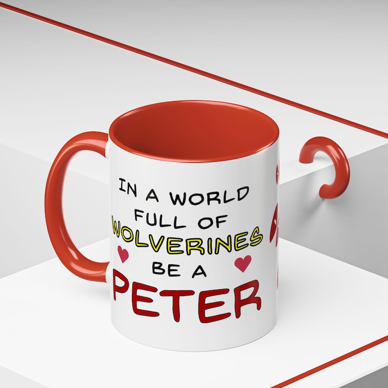 In un mondo pieno di Wolverines sii una tazza da caffè Peter / Deadpool / Peter Wisdom / Accent (11, 15 once) immagine 1