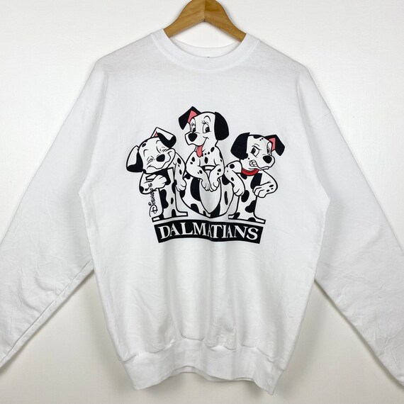 レア 90s Disney USA製 101 Dalmatians 白 XL 90s Disney 101 Dalmatians Crewneck Sweatshirt Print Logo White