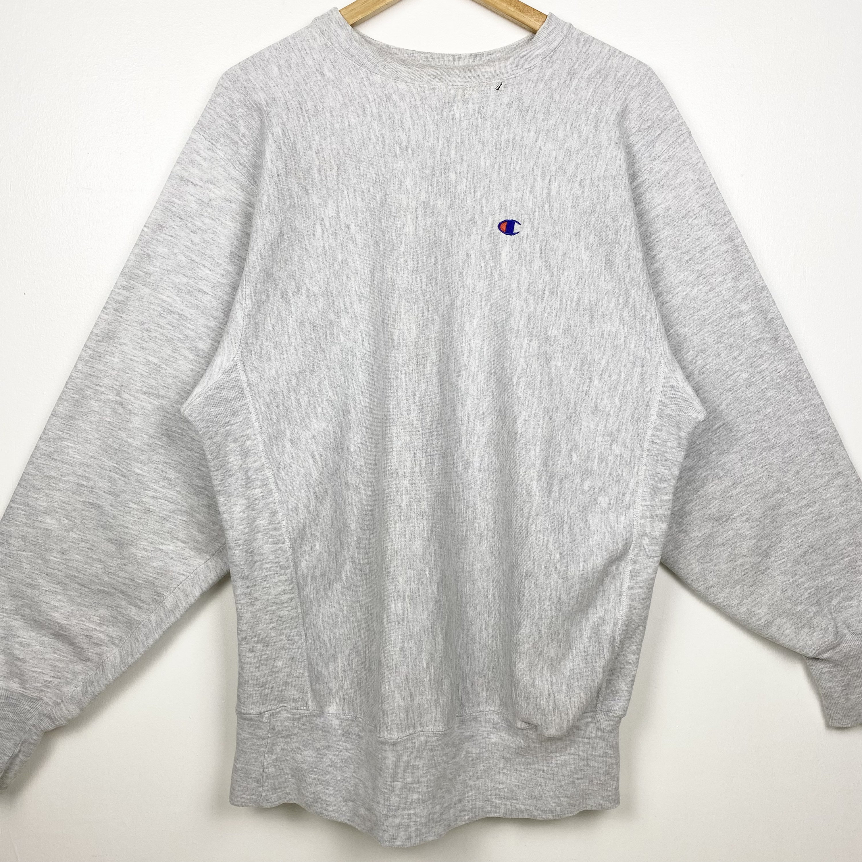 Vintage Champion Reverse Weave hoodie XL gray 80s 90s blank