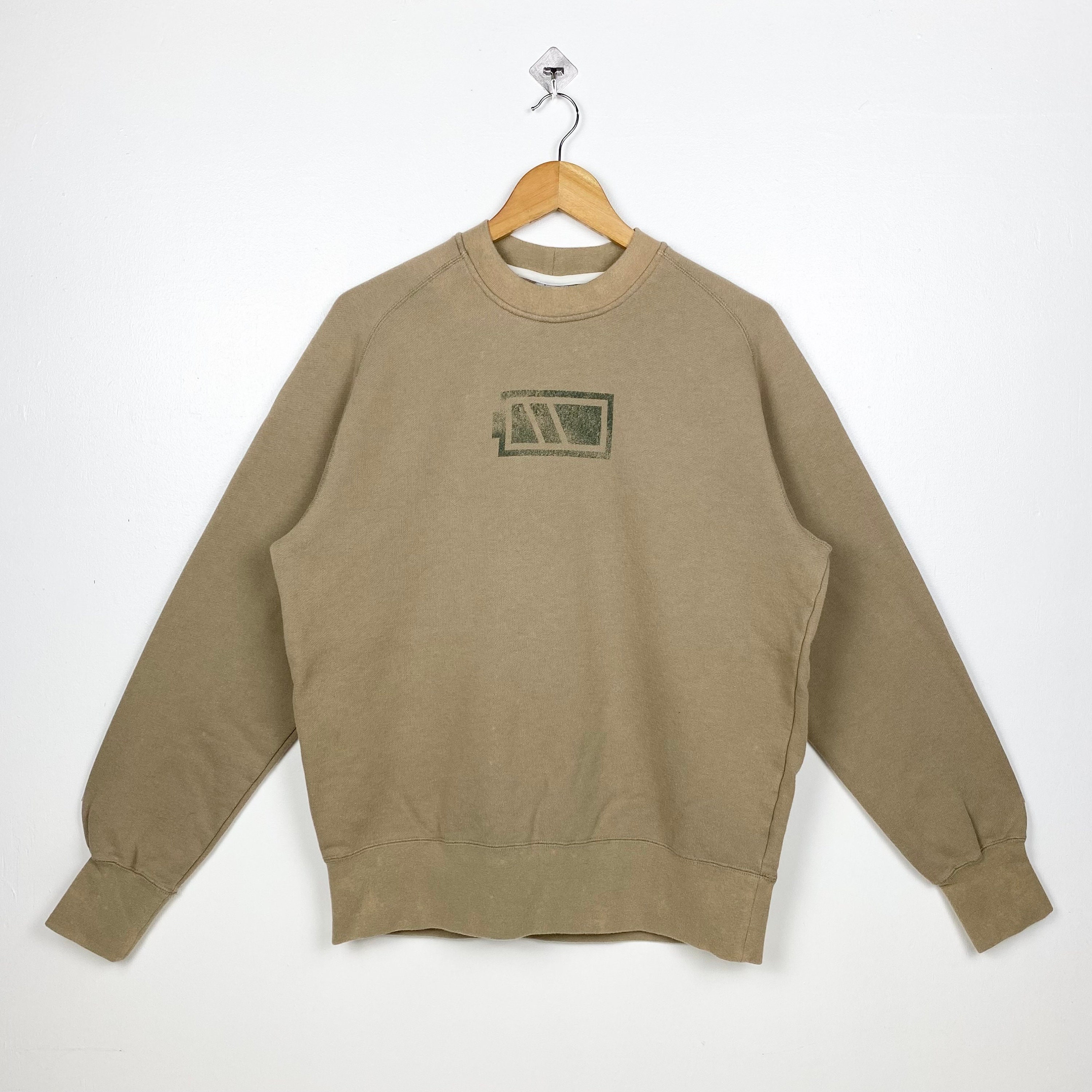 Vintage Nike Crewneck Sweatshirt Print Logo Brown Color