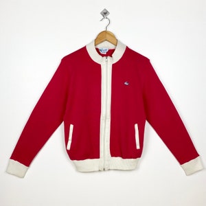 70s haymaker Lacoste Sweater Embroidery Logo Red Color Women’s L