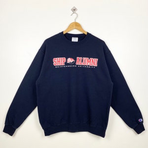 Vintage NCAA Shippensburg University Raiders Crewneck Sweatshirt Print Logo Blue Color Men’s L