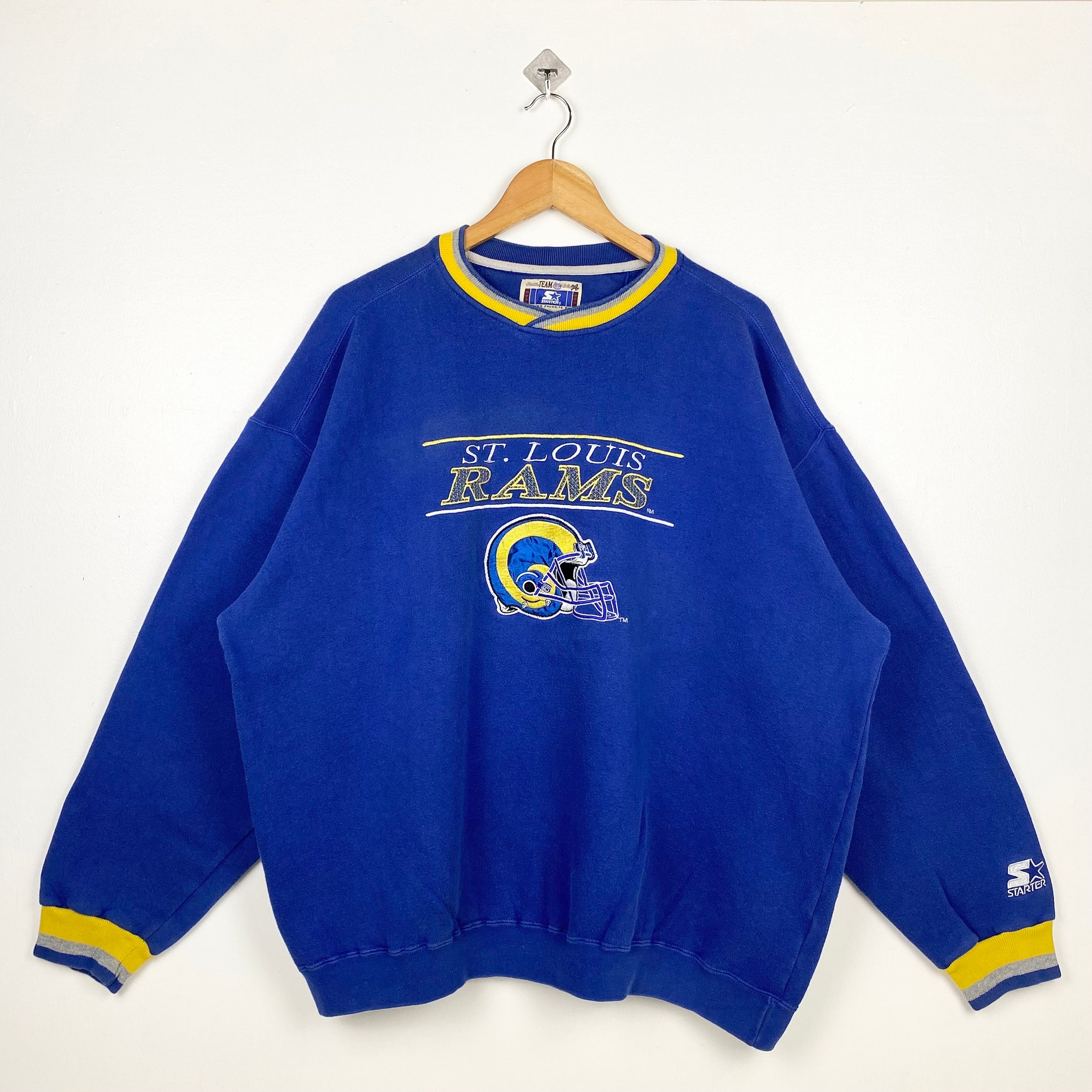 Buy St. Louis Rams Snap Button Varsity Bomber Jacket Lined Medium Online in  India 