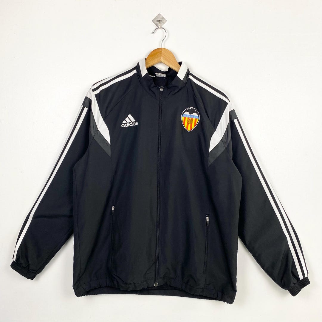 Valencia CF Jacket - Patch Logo - Black Color - Men’s L - Etsy
