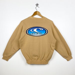 Vintage Oneill Crewneck Sweatshirt Print Logo Brown Color Men’s Fit S