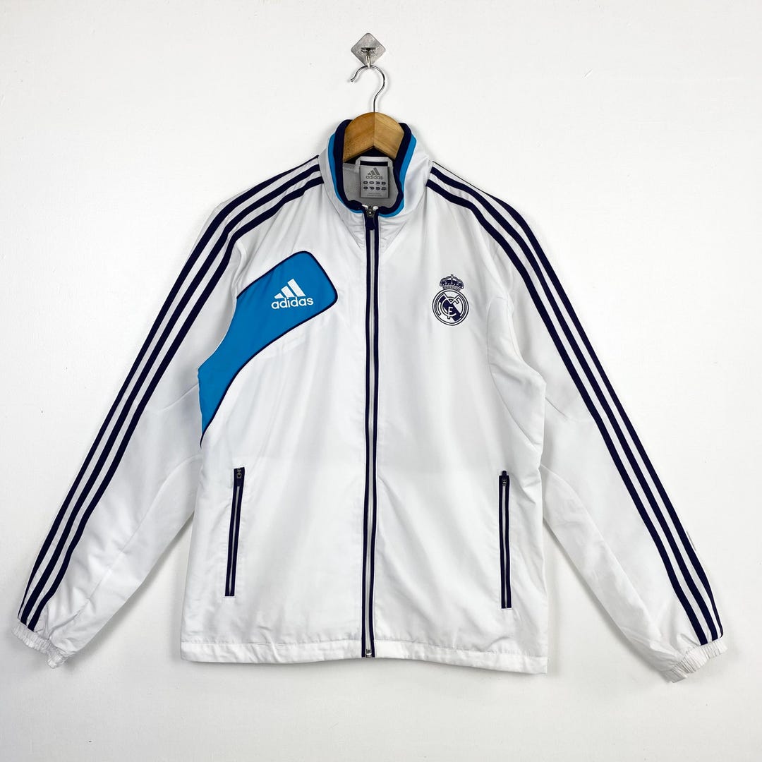 Real Madrid CF Jacket - Embroidery Logo - White Color - Men’s S - Etsy