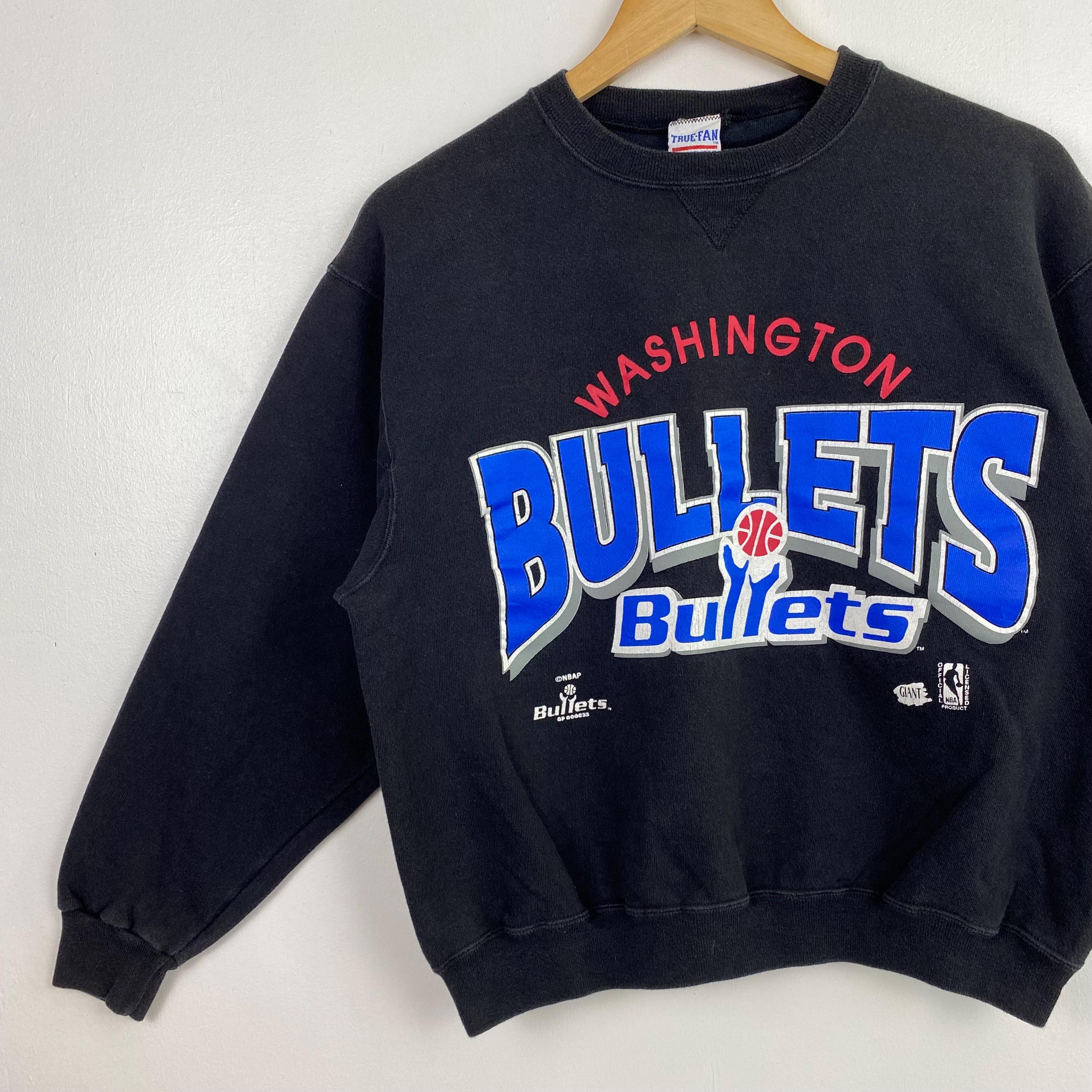 90s NBA Washington 'wizards' Crewneck Sweatshirt Print Logo Black