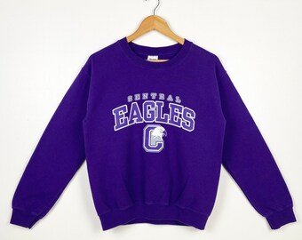 NCAA North Carolina Central University Eagles sweatshirt heren ronde hals print logo paarse kleur heren S