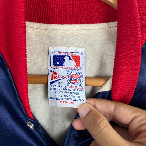 80s MLB Los Angeles 'angels' Satin Jacket Patch Logo Blue Color