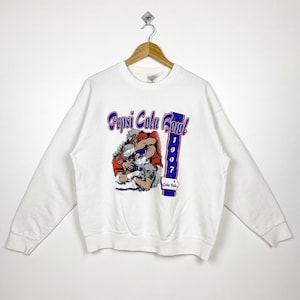 90s Pepsi Cola Bowl Crewneck Sweatshirt Print Logo White Color Men’s XL