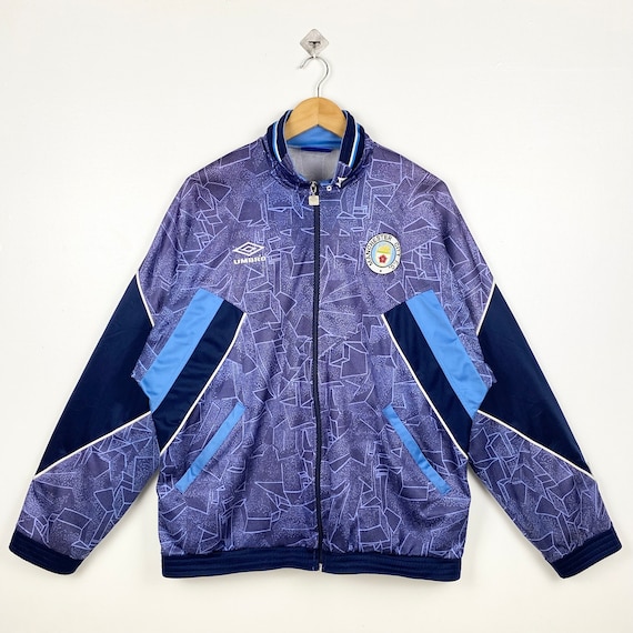 90s Manchester City F.C. Track Top Jacket Embroidery Logo 90s Manchester City F.C. Track Top Jacket Embroidery Logo