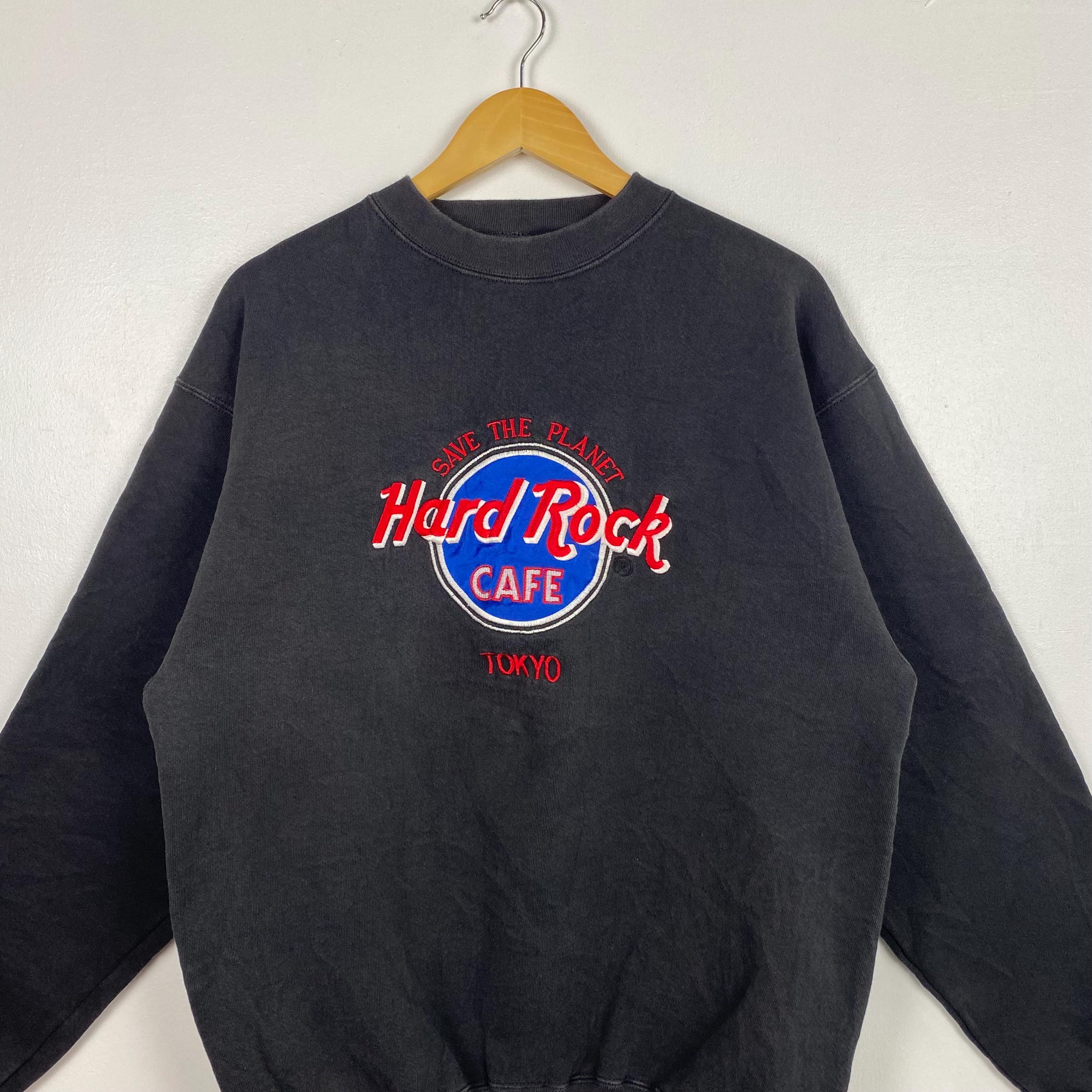 Vintage 90s Hard Rock Cafe Tokyo Crewneck Sweatshirt - Embroidery