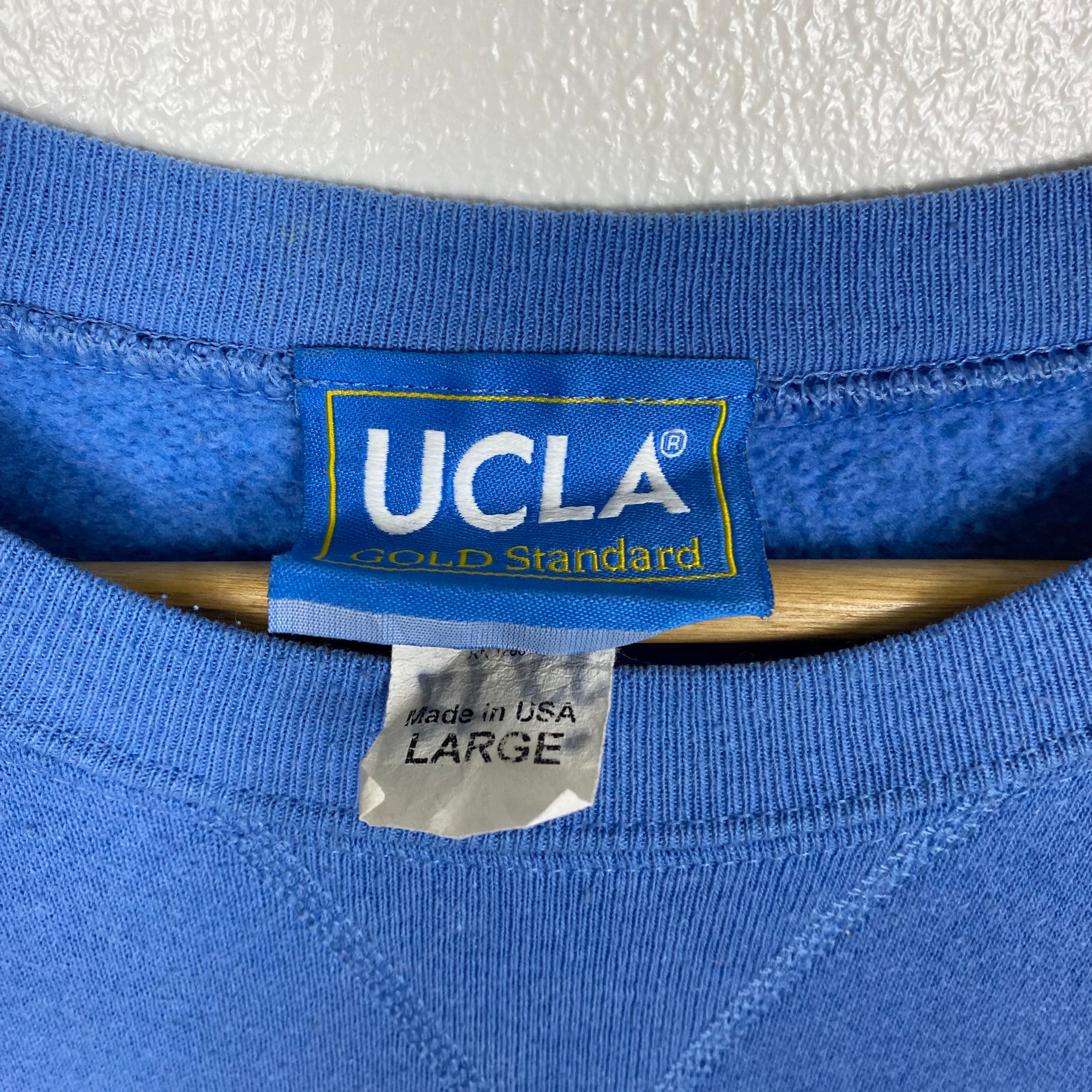 90s UCLA Bruins Crewneck Sweatshirt Print Logo Blue Color -  in 2023