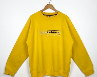 New balance yellow sweatshirt sale