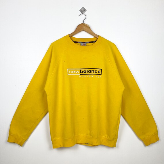 New balance yellow sweatshirt hotsell
