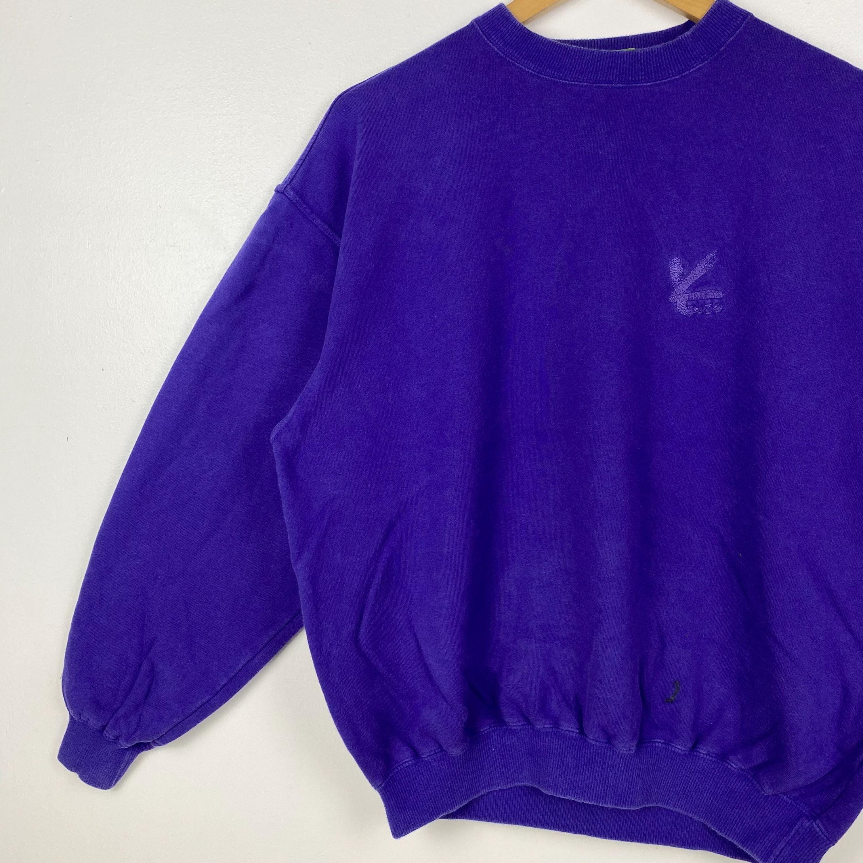 90s Kenzo Golf Crewneck Sweatshirt Embroidery Logo Purple Color