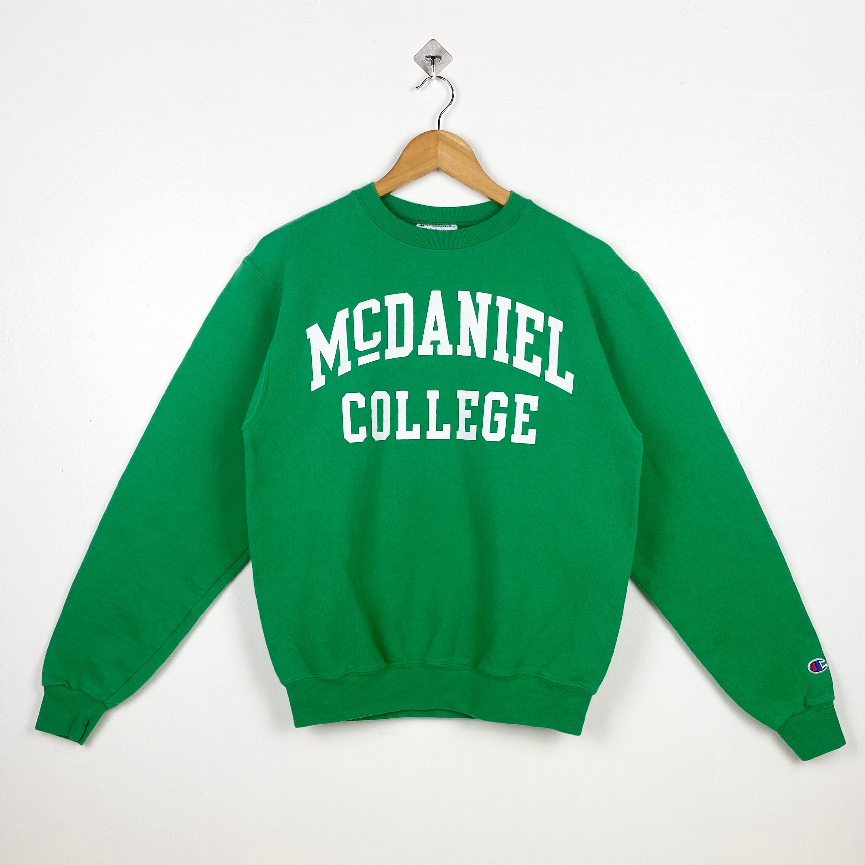 McDaniel Green Terror Running Name Drop Crewneck Pullover