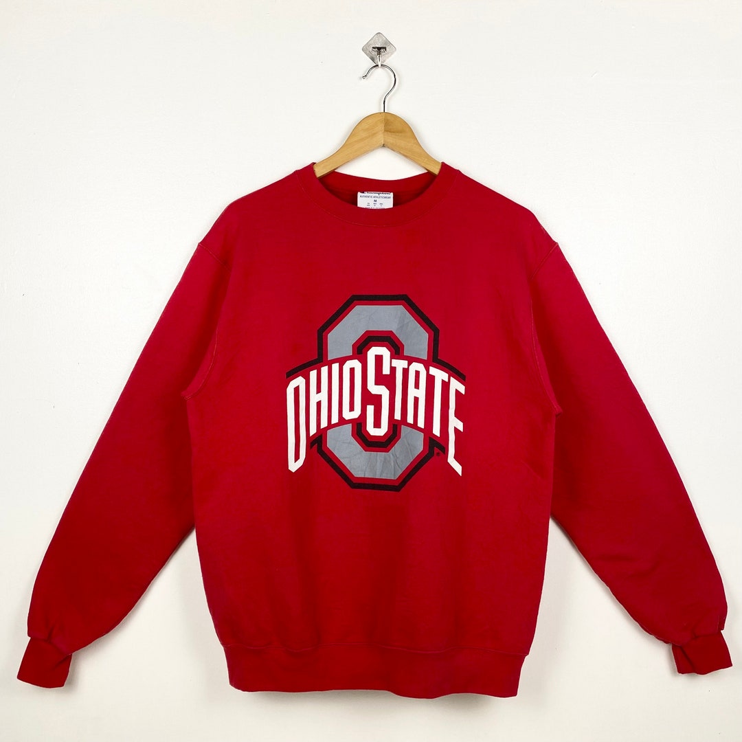 Vintage NCAA Ohio State University 'buckeyes' Crewneck Sweatshirt Print ...