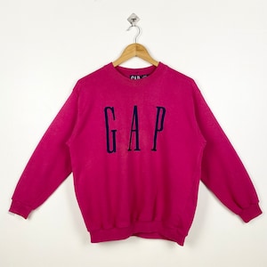 90s Gap Crewneck Sweatshirt Embroidery Logo Pink Color Women’s S