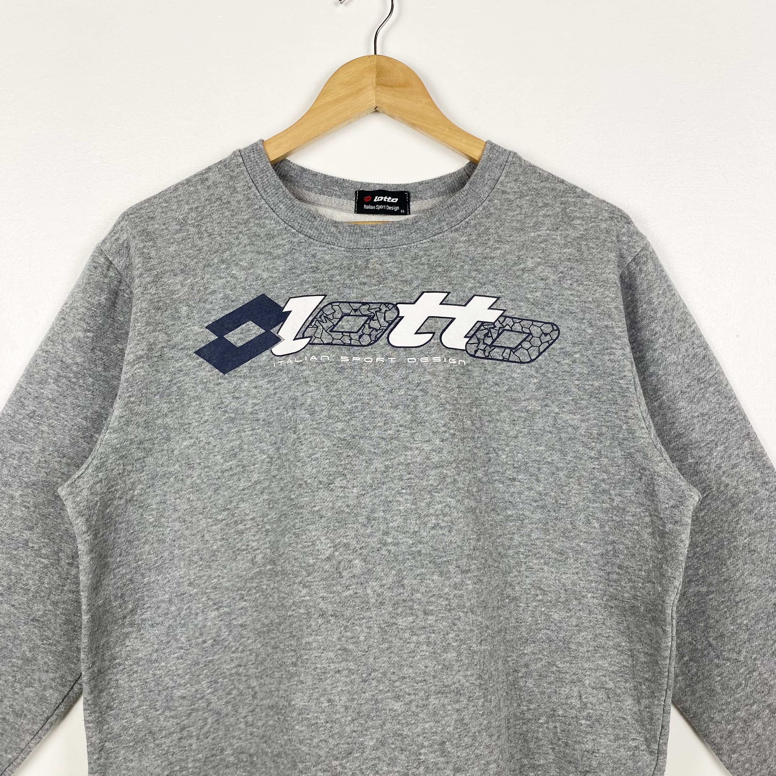 【GRAY】LOTTO M/N/T LOGO SWEAT PULLOVER Lotto Crewneck Sweatshirt Print Logo Grey Color Women's L - Etsy