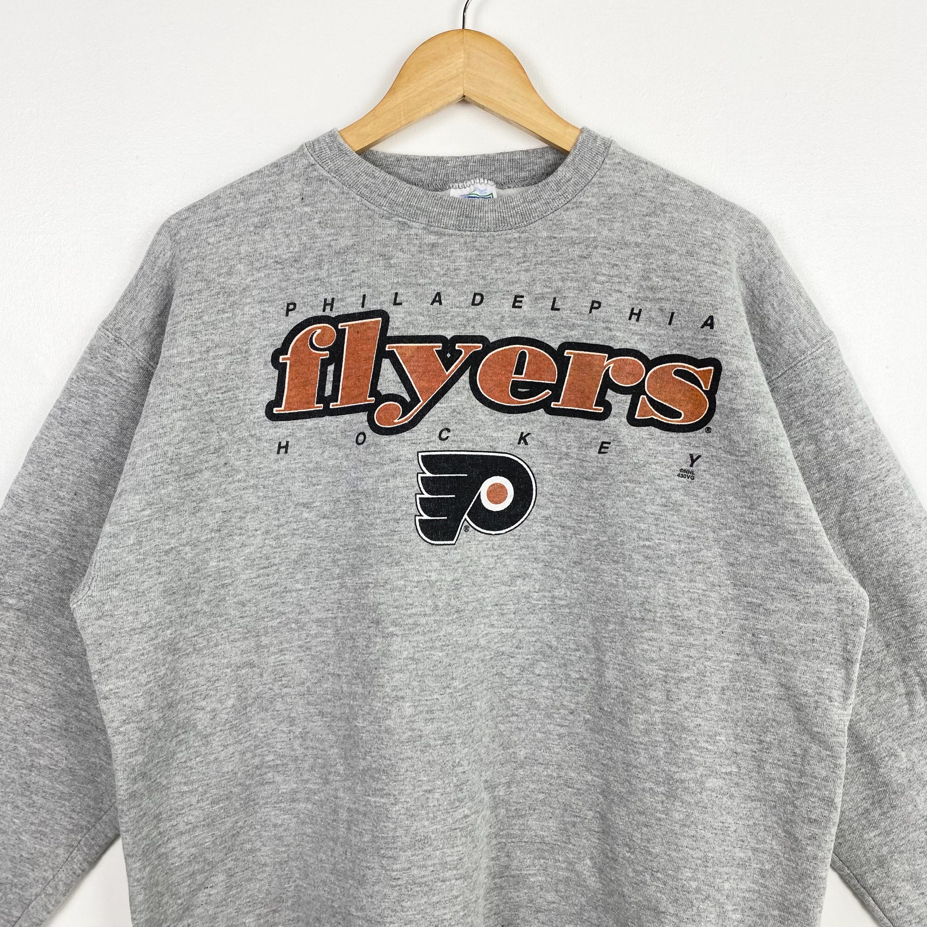 90s Distressed NHL Philadelphia 'flyers' Crewneck Sweatshirt Print