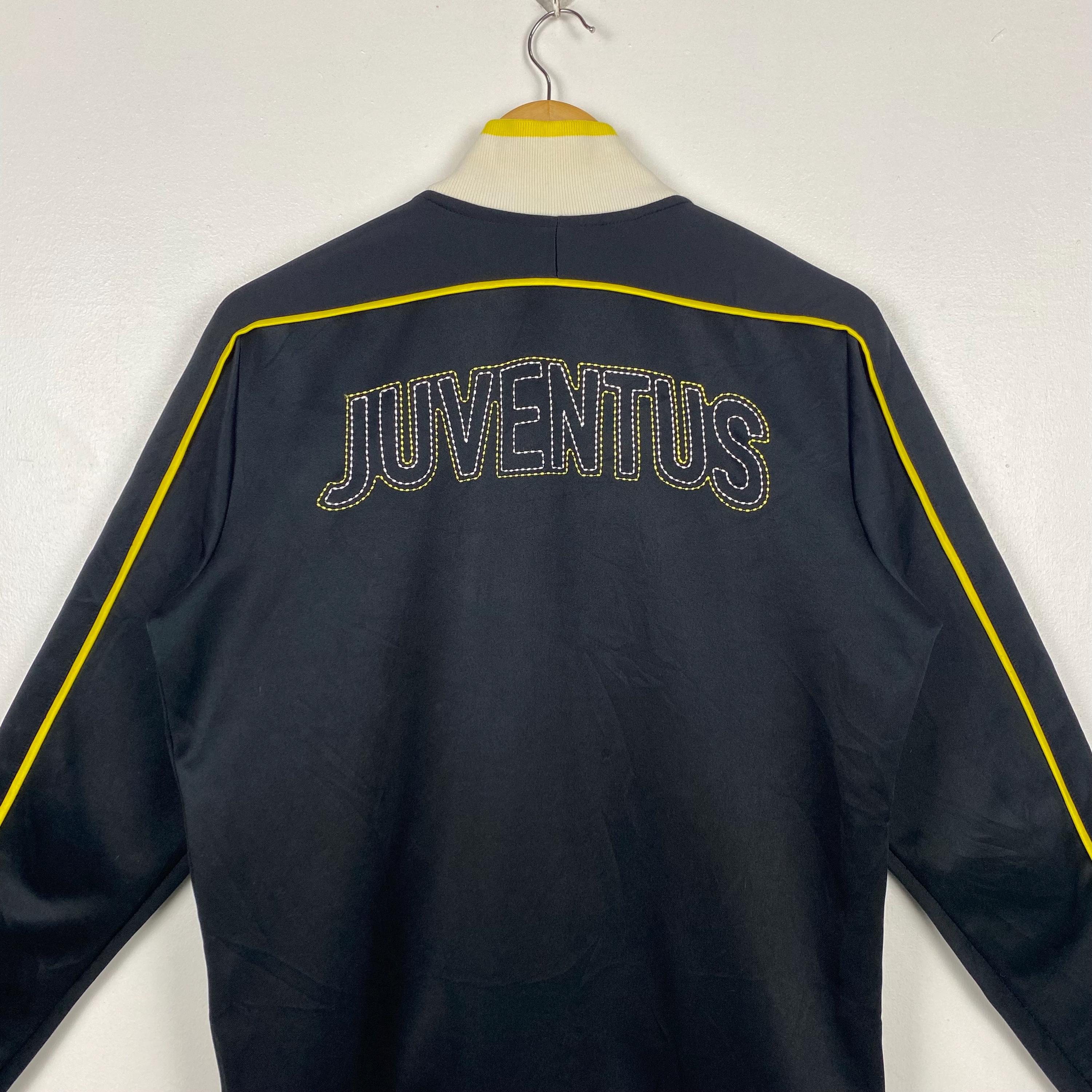 Vintage Juventus FC Track Top Jacket Embroidery Logo Black