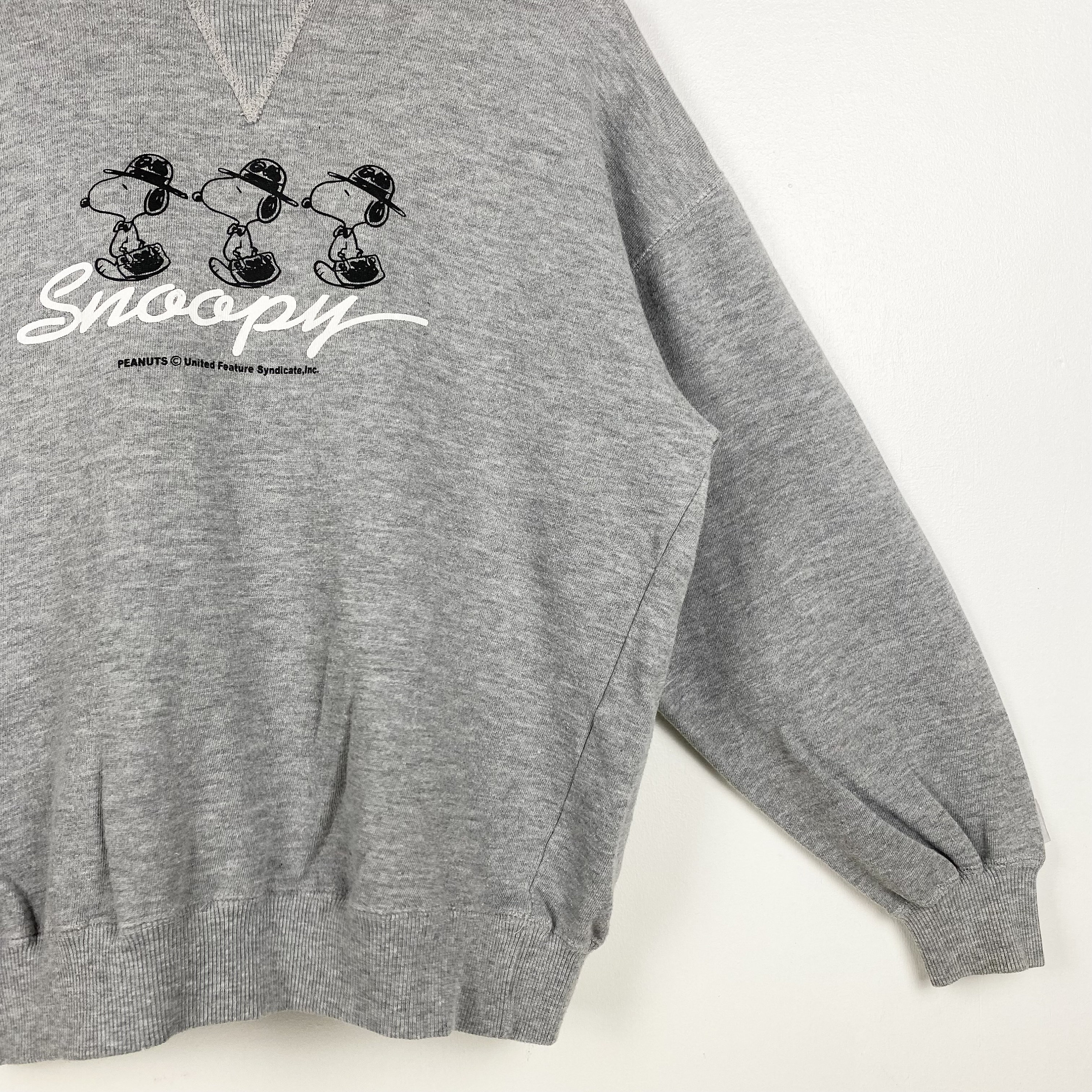 トップス MEAN MACHINE AGE PEANUTS VTG CREW Vtge SNOOPY PEANUTS Crew Neck Sweatshirt Pullover Sweater