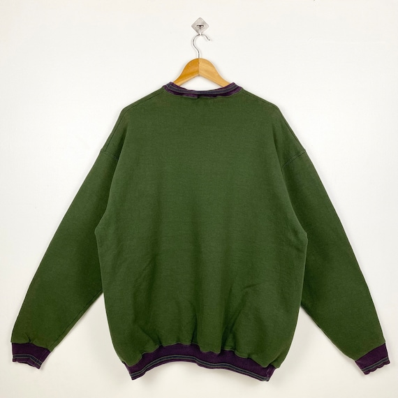 90s Distressed Wilson Crewneck Sweatshirt Embroid… - image 6