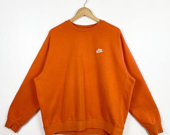 nike crewneck orange