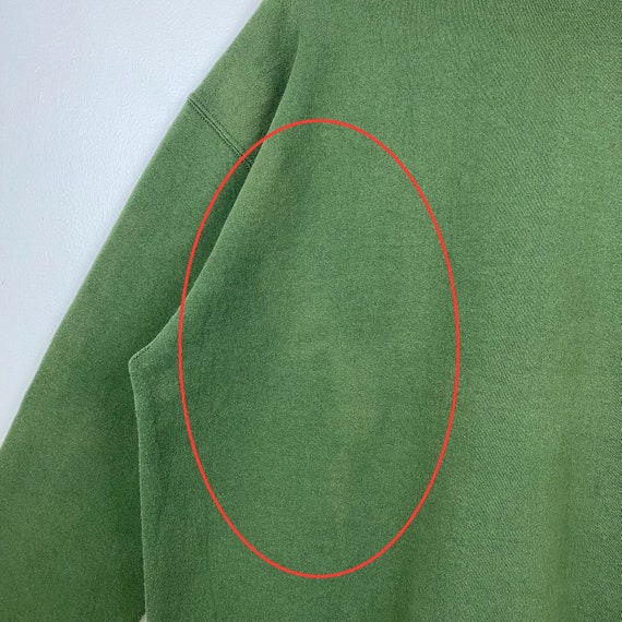 90s Distressed Wilson Crewneck Sweatshirt Embroid… - image 8