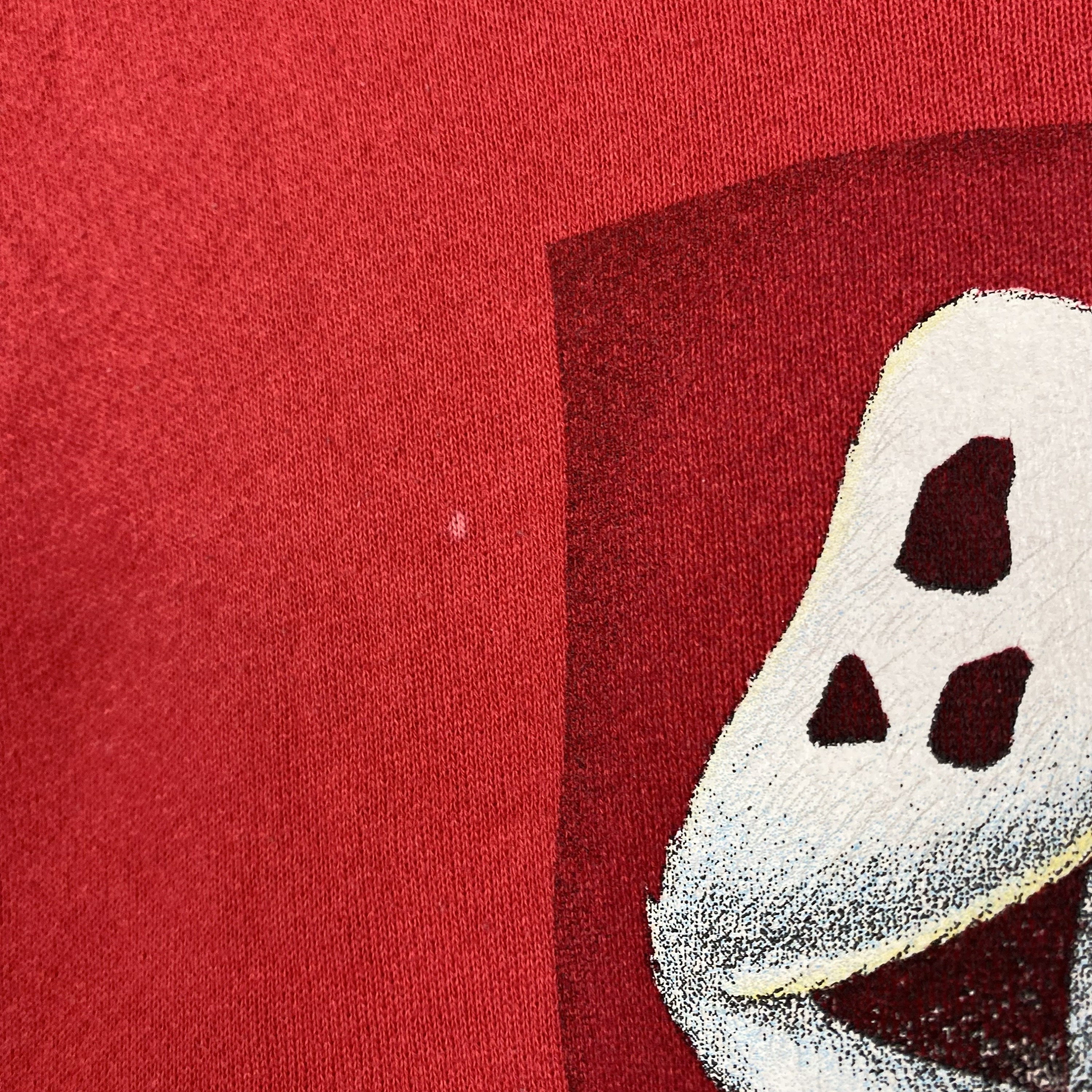 90s Disney 101 Dalmatians Crewneck Sweatshirt Print Logo Red Color 