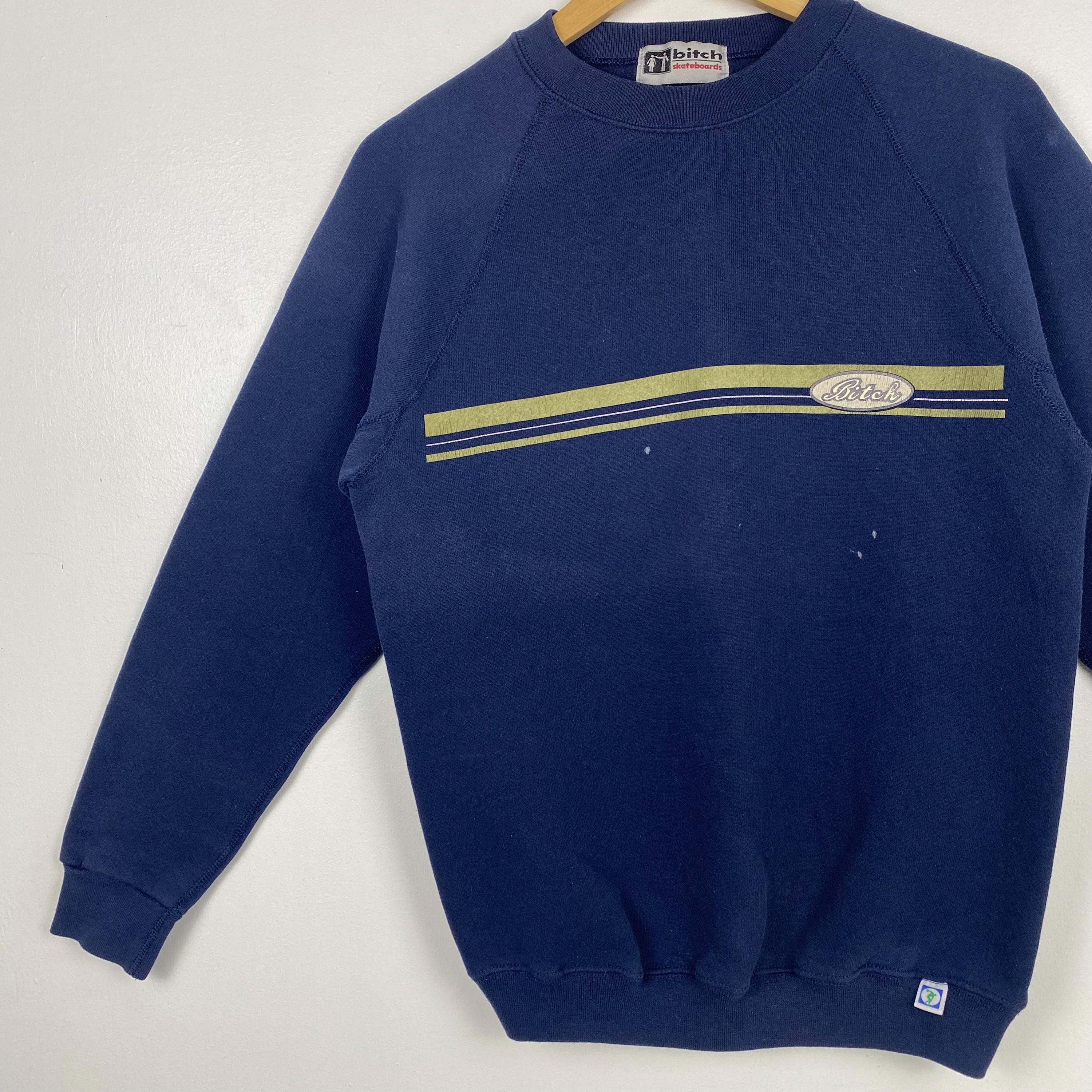 90s Distressed Bitch Skateboard Crewneck Sweatshirt Print Logo