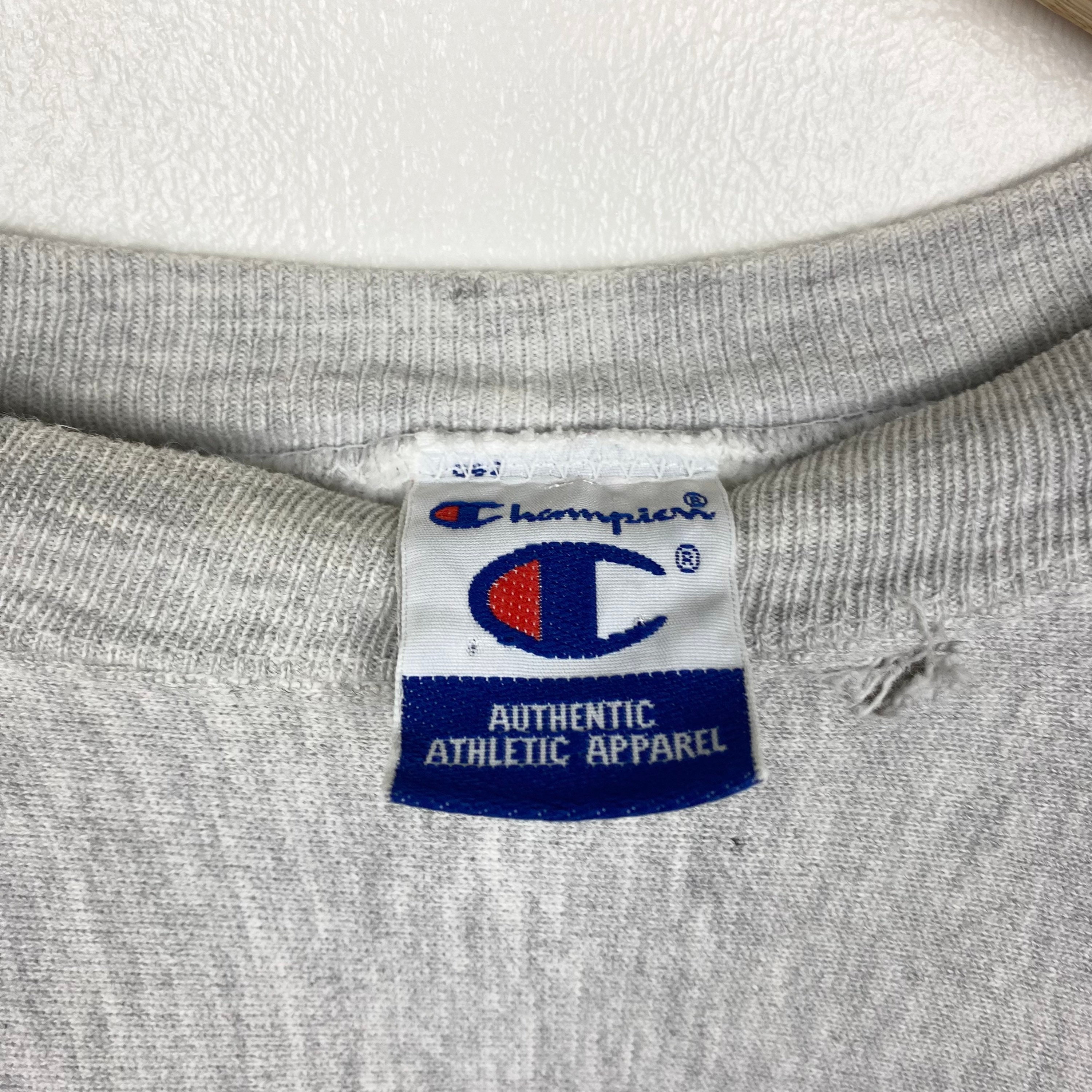 90s Distressed Champion Reverse Weave Crewneck Sweatshirt
