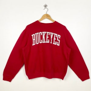 NCAA Ohio State University Buckeyes Crewneck Sweatshirt Print Logo Red Color Men’s M