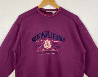 80s ARIZONA JEAN スウェット アメリカ製 古着 パープル ヴィンテージ アリゾナ ジーンズ カンパニー クルーネック スウェット