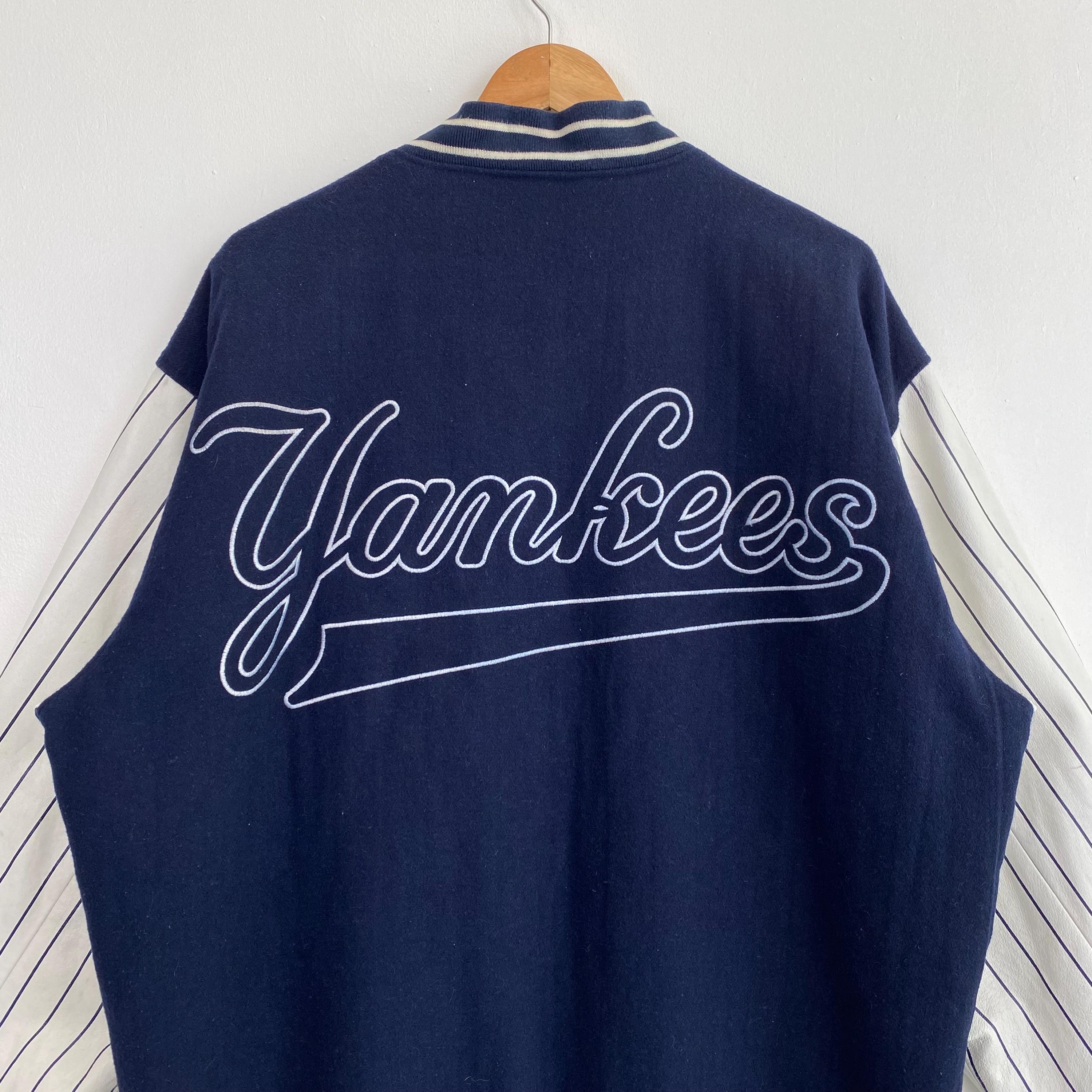 Vintage MLB New York 'yankees' Reversible Jacket by Jeff