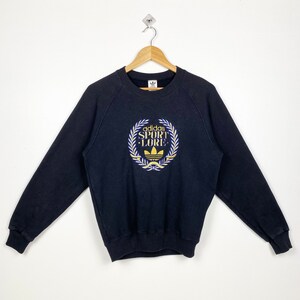 90s Adidas Crewneck Sweatshirt Embroidery Logo Black Color Men’s M