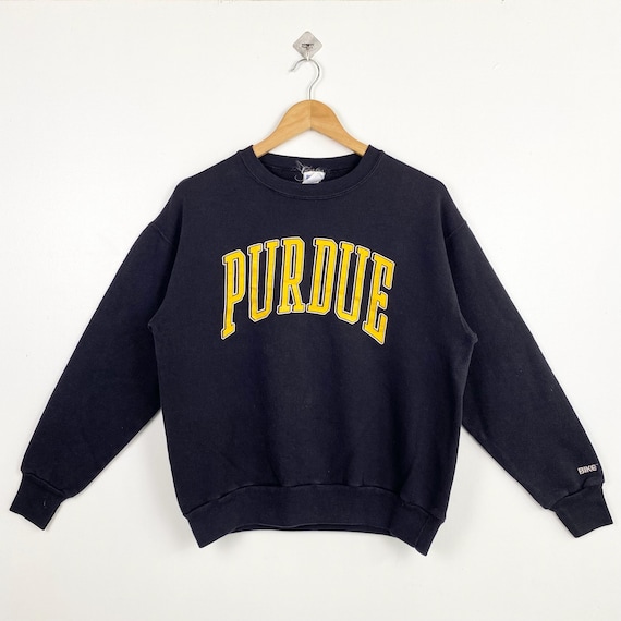 NCAA Purdue University boilermakers Crewneck Sweatshirt Print Logo Black Color Mens M Etsy Canada