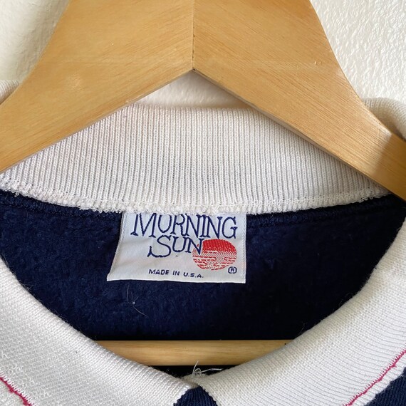 Sweat Vintage Morning Sun Femme - Taille PM - Feuilles Nature - Années 90 USA
