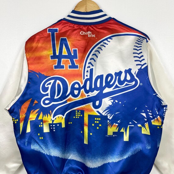 90s MLB Los Angeles 'dodgers' Satin Jacket OVP Blue Color Men's M