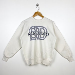 90s San Diego Crewneck Sweatshirt Print Logo White Color Men’s M