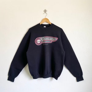 Jaren 90 Katies Diner Yorba Linda California sweatshirt met ronde hals print logo zwarte kleur heren XL