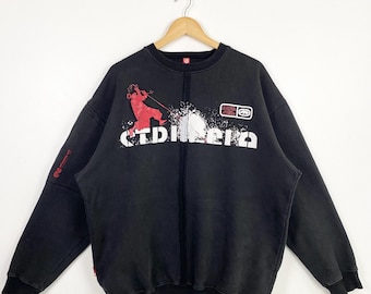 Vintage Ecko Unltd. Crewneck Sweatshirt Print Logo Black Color Men’s XL