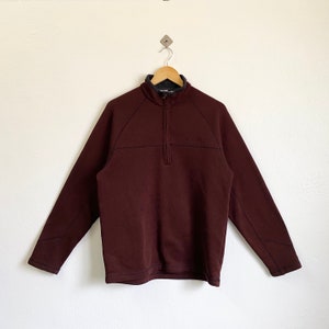 Vintage Columbia Sweater Embroidery Spellout Brown Color Men’s L
