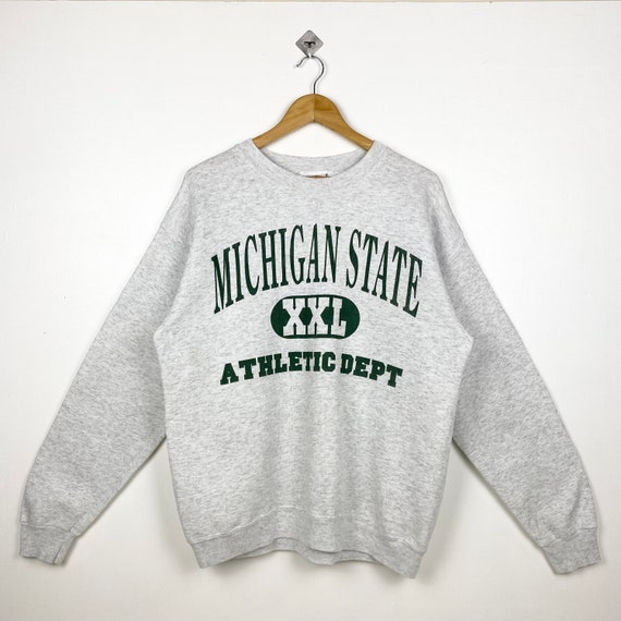 Michigan State University vintage半袖スウェット Michigan-State-Spartans-Script