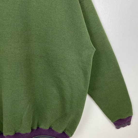90s Distressed Wilson Crewneck Sweatshirt Embroid… - image 5