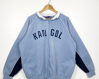 Vintage Kangol Sweater Embroidery Logo Blue Color Men’s XL