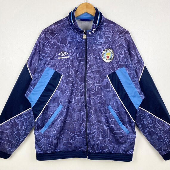 90s Manchester City F.C. Track Top Jacket Embroidery Logo 90s Manchester City F.C. Track Top Jacket Embroidery Logo