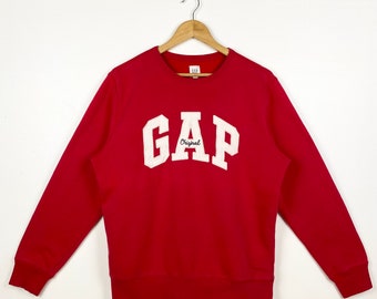 Vintage Gap Crewneck Sweatshirt Embroidery Logo Red Color Men’s M